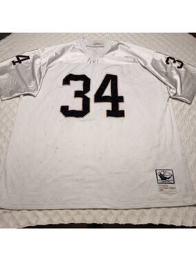 Mitchell & Ness Bo Jackson 1987 Raiders Jersey Mens 58 White NFL Throwback